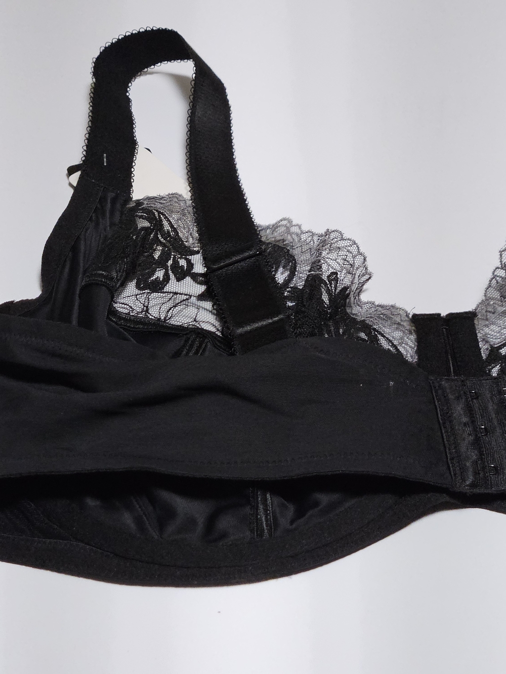 Wacoal Side Support Bra 42DD Black Full Coverage Bra Underwire Lace NWT 855377 - Picture 2 of 16